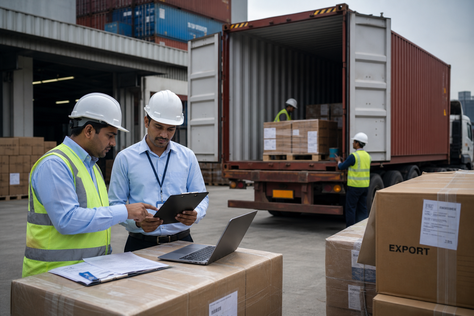International shipment handling and export coordination